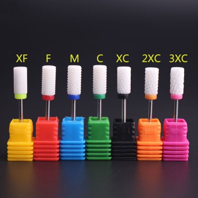 High Quality Large Barrel Ceramic Nail Drill Bits White Manicure Pedicure Drill Bit Care File Burrs