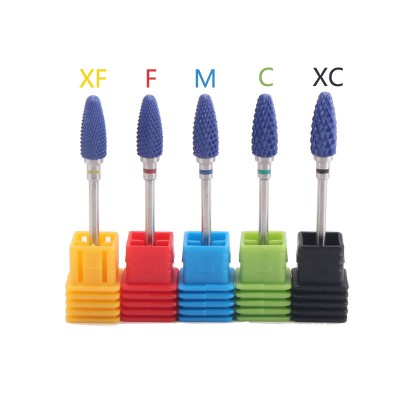 Professional Electric Blue Ceramic Nail Drill Bit Pedicure Burr File Electric Nails Drills Grinding Bits